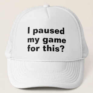 Casquette J'ai suspendu mon jeu pour ça ? amusant joueur de