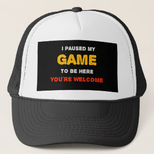 Casquette J'Ai Suspendu Mon Jeu Pour Être Ici Vous êtes Bi