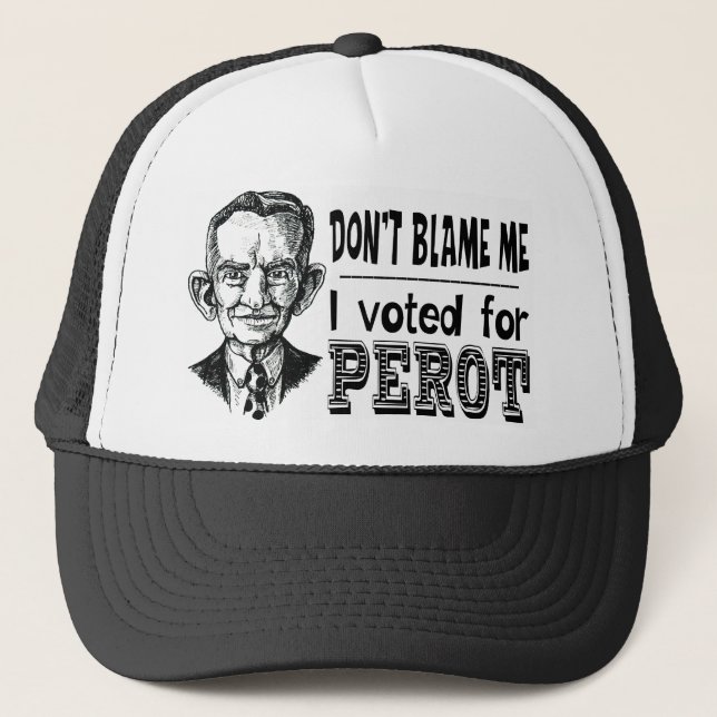 Casquette J'ai voté pour PEROT (Devant)