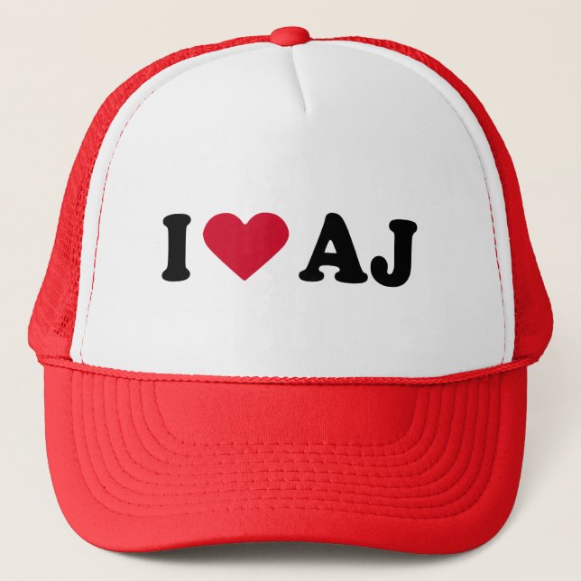 CASQUETTE J'AIME AJ (Devant)