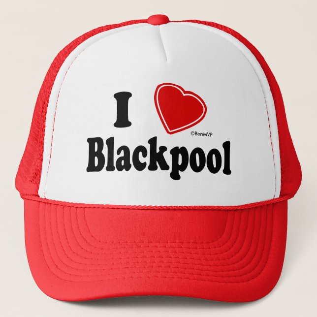 Casquette J'aime Blackpool (Devant)