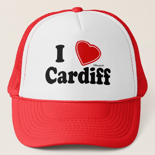 Casquette J'aime Cardiff (Devant)