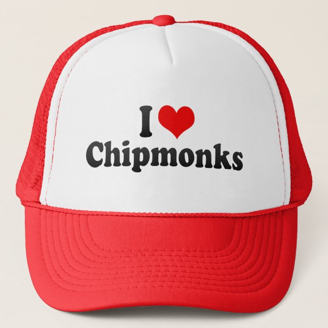 Casquette J'aime Chipmonks (Devant)