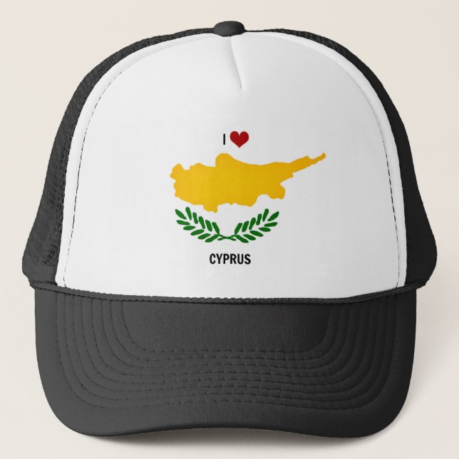 Casquette J'aime Chypre (Devant)