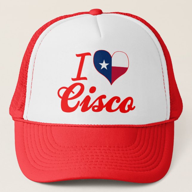 Casquette J'aime Cisco, le Texas (Devant)