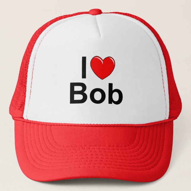 Casquette J'aime (coeur) Bob (Devant)