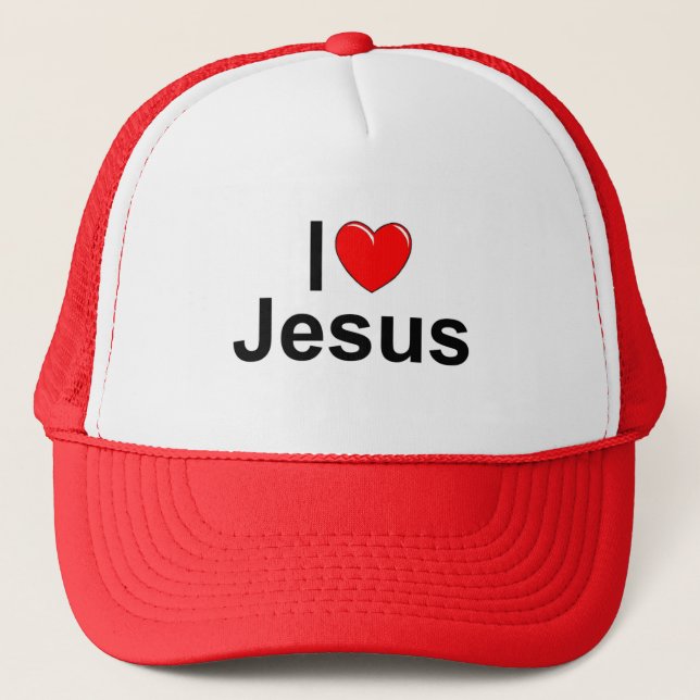 Casquette J'aime (coeur) Jésus (Devant)