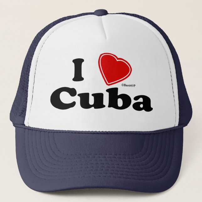 Casquette J'aime Cuba (Devant)