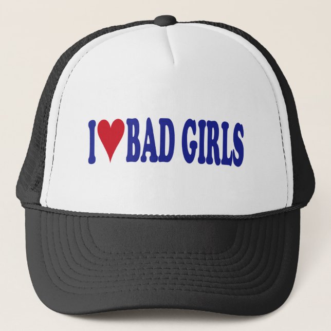 Casquette J'aime de mauvaises filles (Devant)