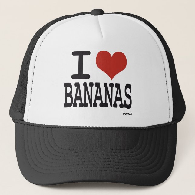Casquette J'aime des bananes (Devant)