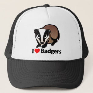 Casquette J'aime des blaireaux