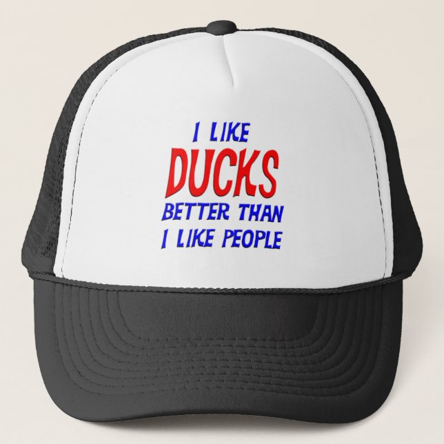 Casquette J'aime des canards meilleurs que j'aime le (Devant)