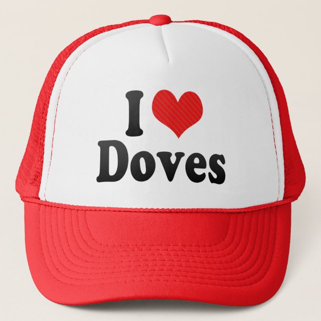 Casquette J'aime des colombes (Devant)