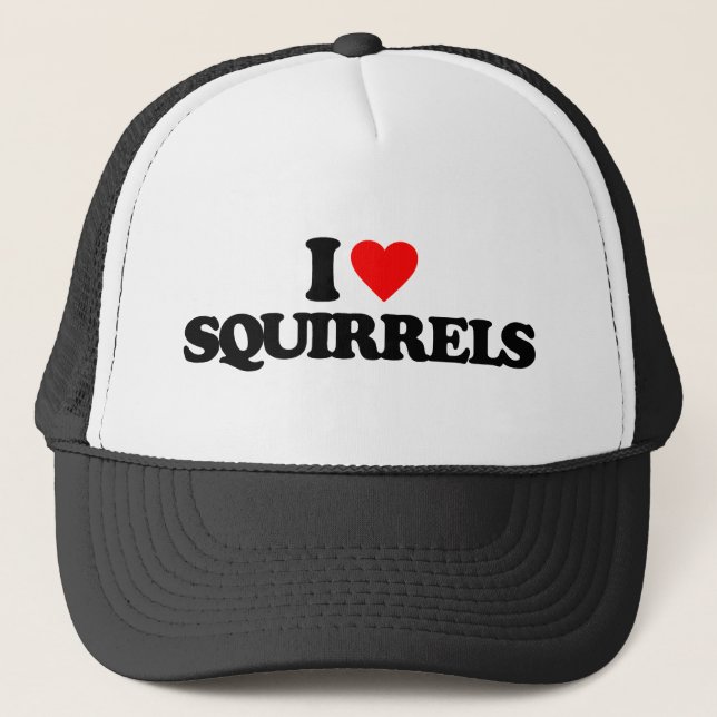 CASQUETTE J'AIME DES ÉCUREUILS (Devant)