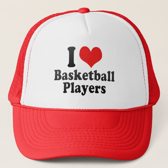 Casquette J'aime des joueurs de basket (Devant)