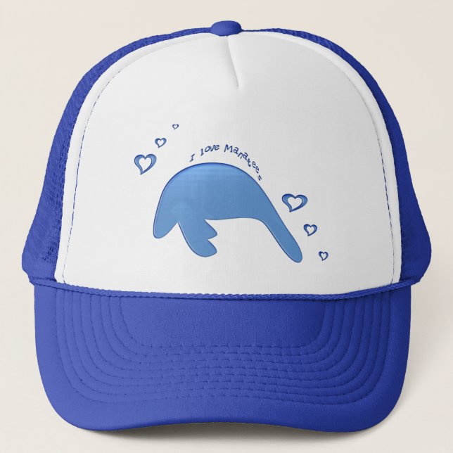 Casquette J'aime des lamantins (Devant)