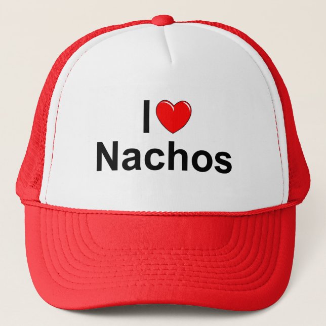 Casquette J'aime des Nachos (de coeur) (Devant)