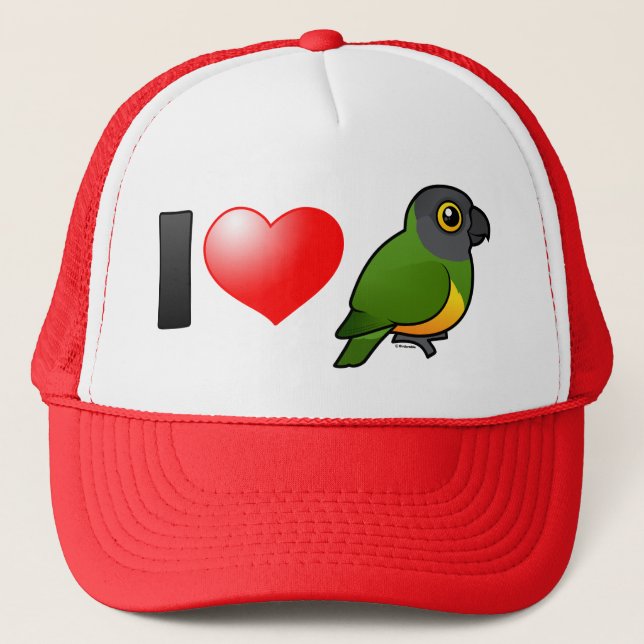 Casquette J'aime des perroquets du Sénégal (Devant)