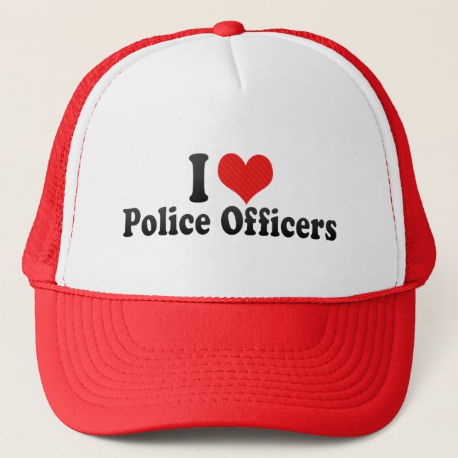 Casquette J'aime des policiers (Devant)