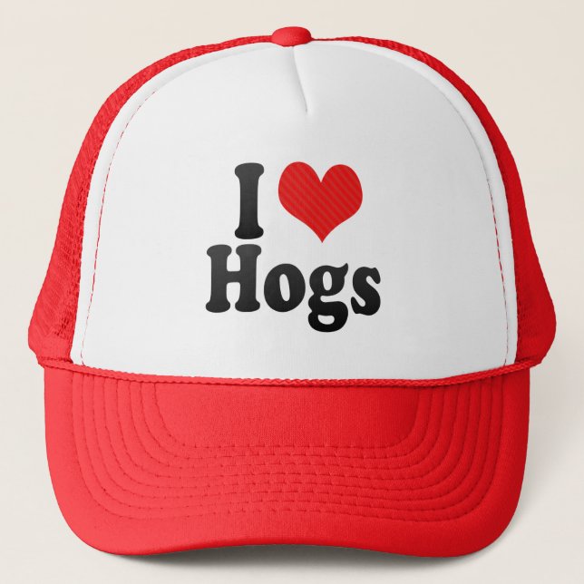 Casquette J'aime des porcs (Devant)