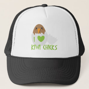 Casquette J'aime des POUSSINS de KIWI avec un oiseau de la