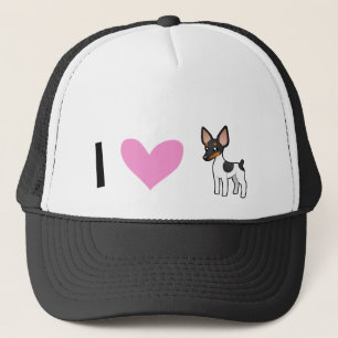 Casquette J'aime des Rats terriers/des terriers Fox de jouet