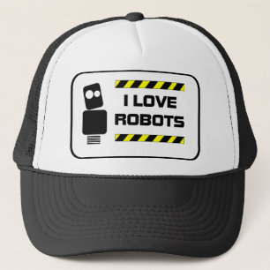 Casquette J'aime des robots