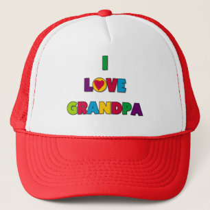 Casquette J'aime des T-shirts et des cadeaux de grand-papa