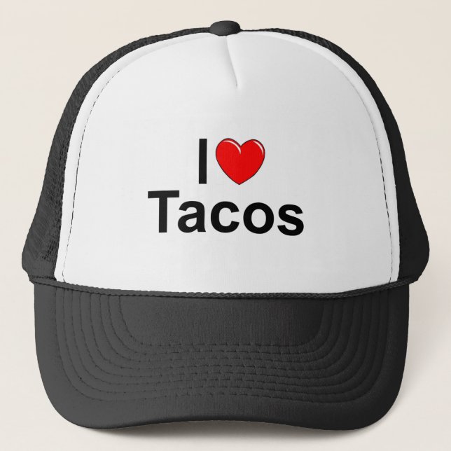 Casquette J'aime des tacos (de coeur) (Devant)