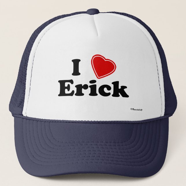 Casquette J'aime Erick (Devant)