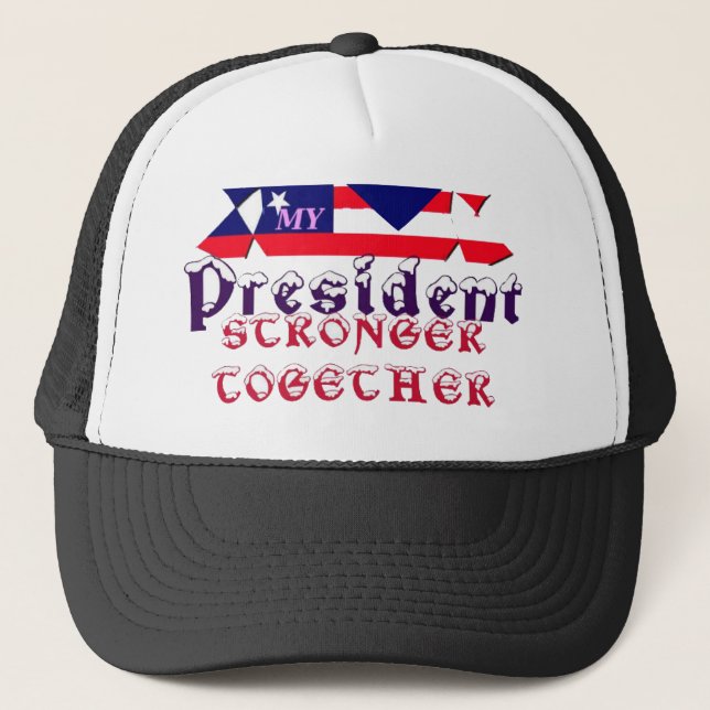 Casquette J'aime Hillary Pour le président des États-Unis No (Devant)