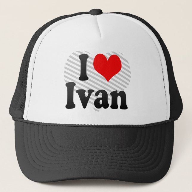 Casquette J'aime Ivan (Devant)