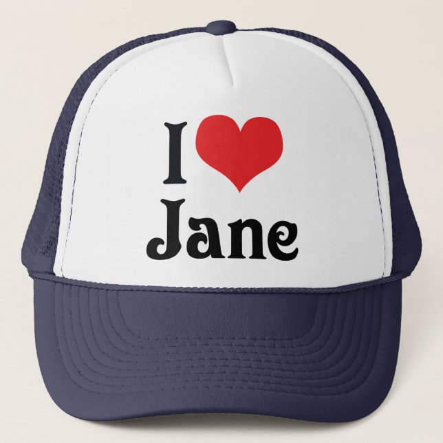 Casquette J'aime Jane (Devant)