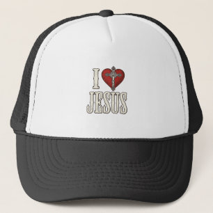 Casquette J'aime Jésus Gravure Vintage Design de Chemise de