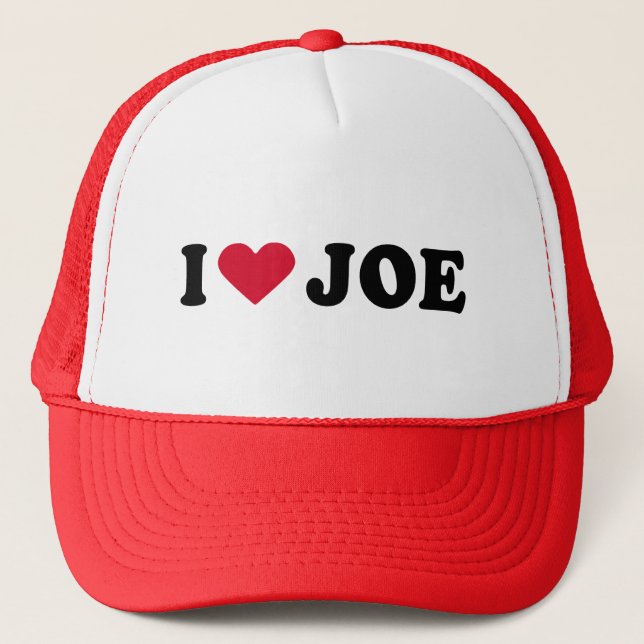 CASQUETTE J'AIME JOE (Devant)