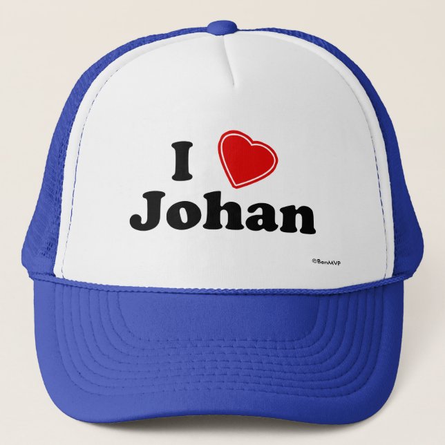 Casquette J'aime Johan (Devant)