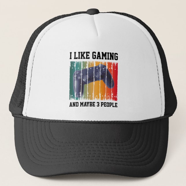 CASQUETTE J'AIME JOUER ET PEUT-ÊTRE 3 PERSONNES (Devant)