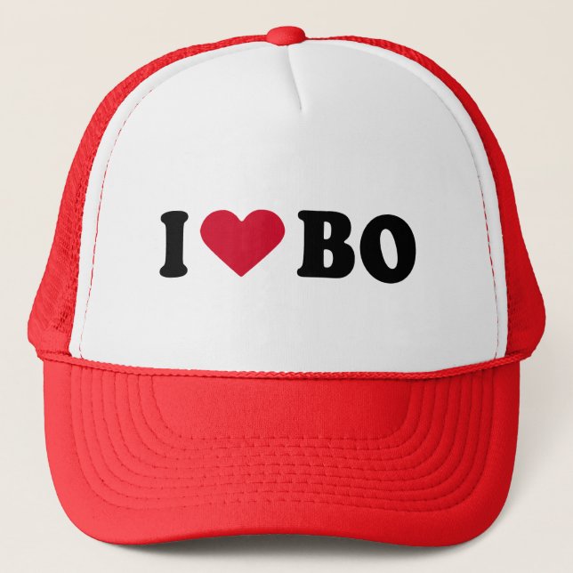 CASQUETTE J'AIME LA BO (Devant)