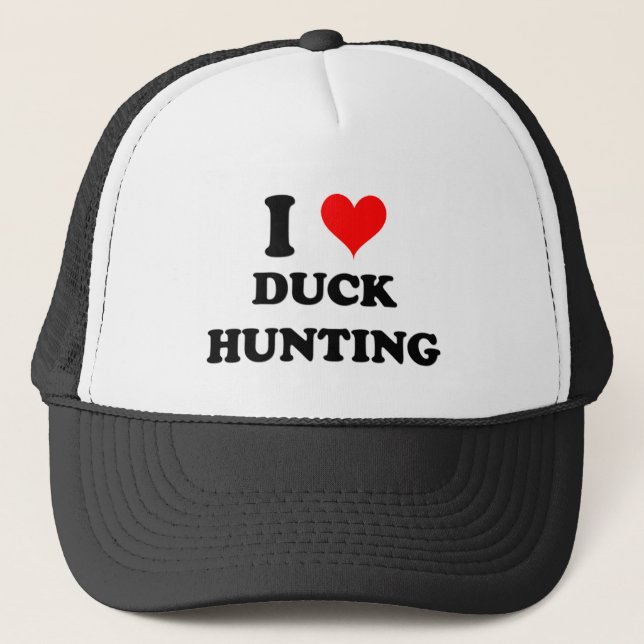 Casquette J'aime la chasse de canard (Devant)