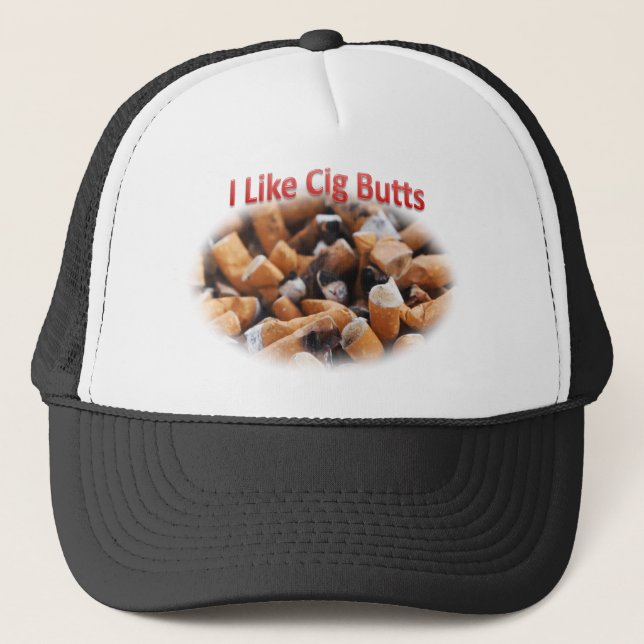 Casquette J'aime la cig Butts Cigarette (Devant)