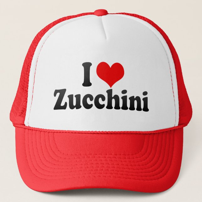 Casquette J'aime la courgette (Devant)