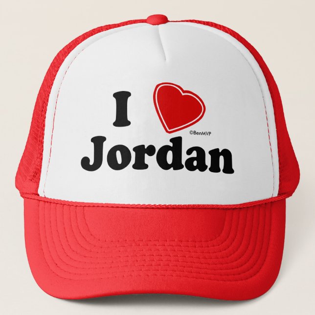 Casquette J'aime la Jordanie (Devant)