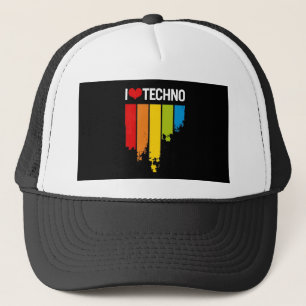 Casquette J'aime la musique de techno