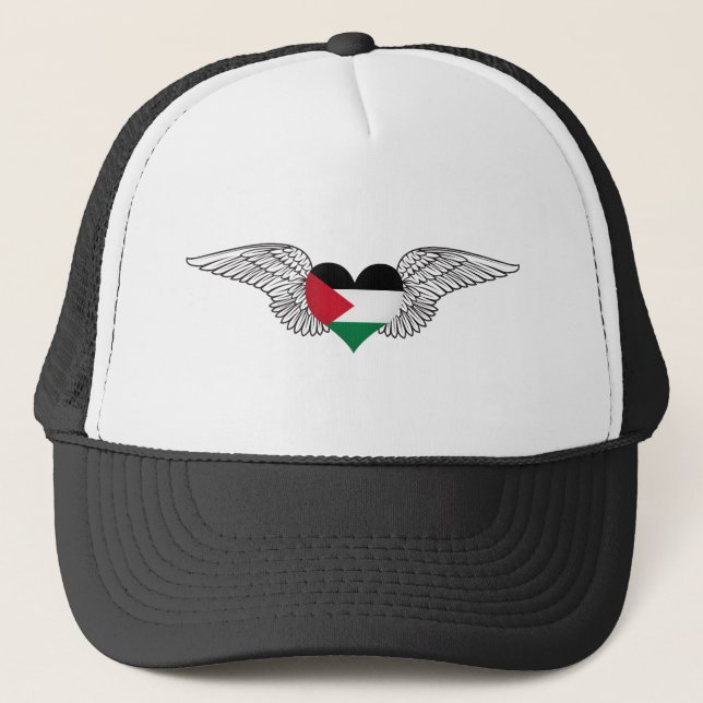 Casquette J'aime la Palestine - ailes (Devant)