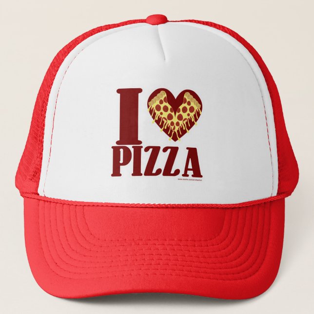 Casquette J'aime la pizza (Devant)