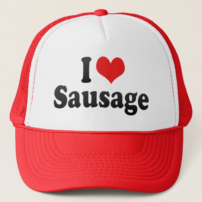 Casquette J'aime la saucisse (Devant)