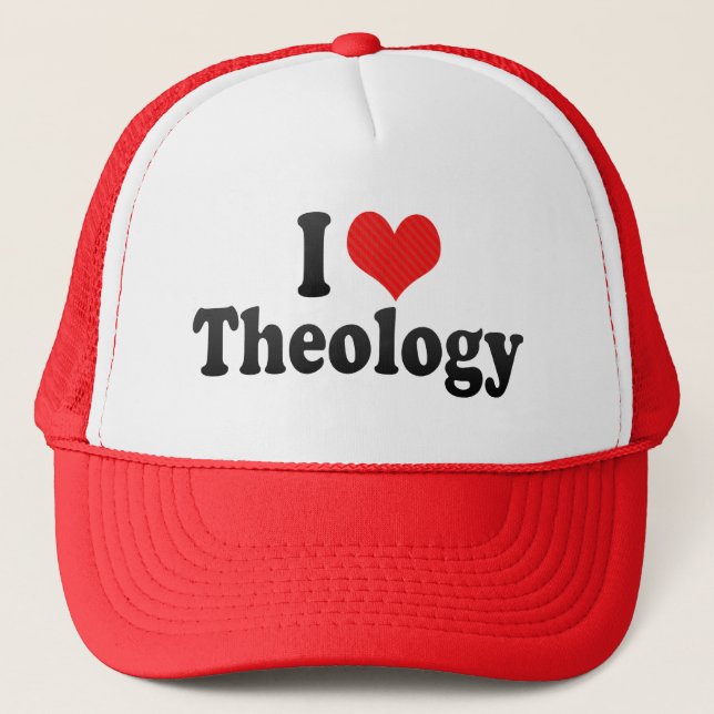 Casquette J'aime la théologie (Devant)