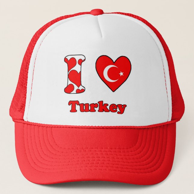 Casquette J'aime la Turquie (Devant)