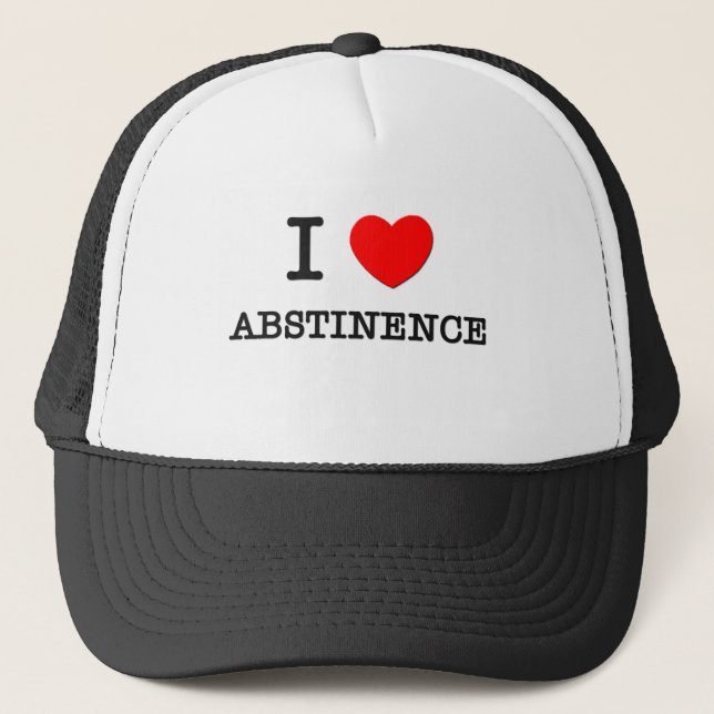 Casquette J'aime l'abstinence (Devant)