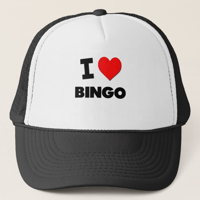 Casquette J'aime le bingo-test (Devant)